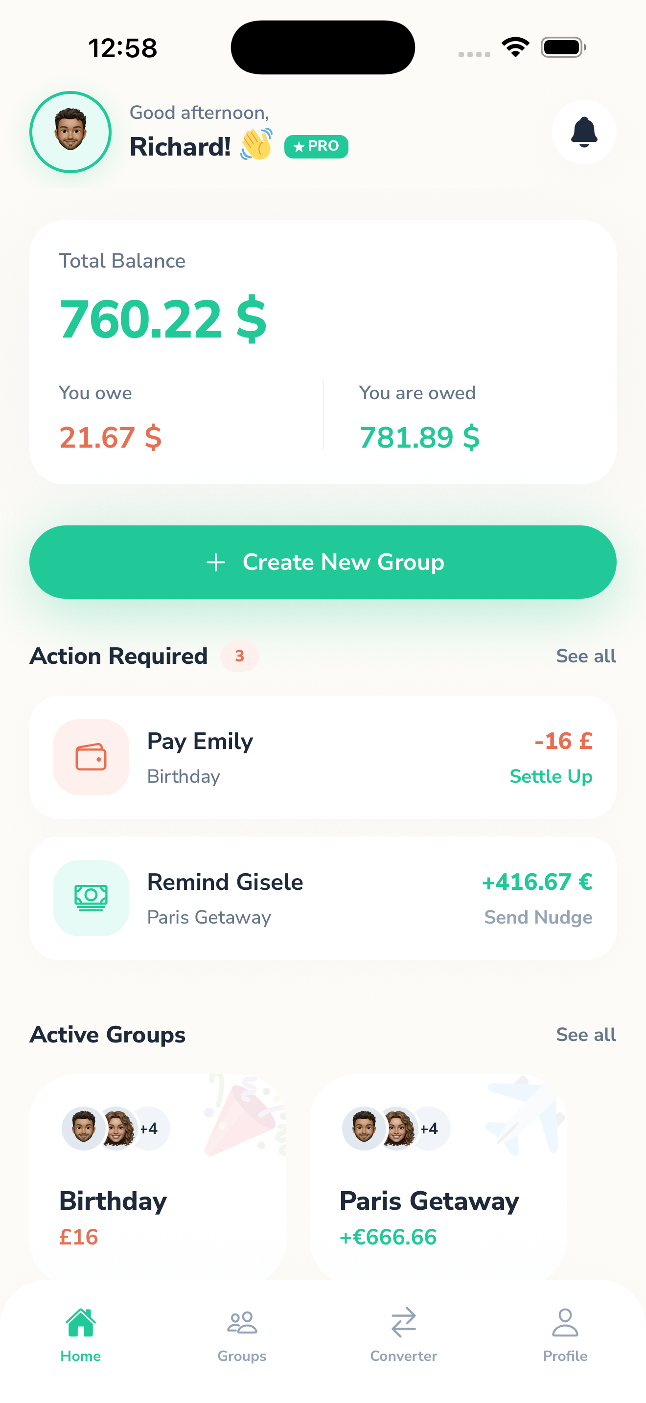 Home Dashboard